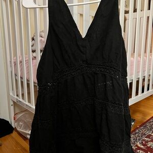 American Eagle Outfitters Black Top with Scoop Neck